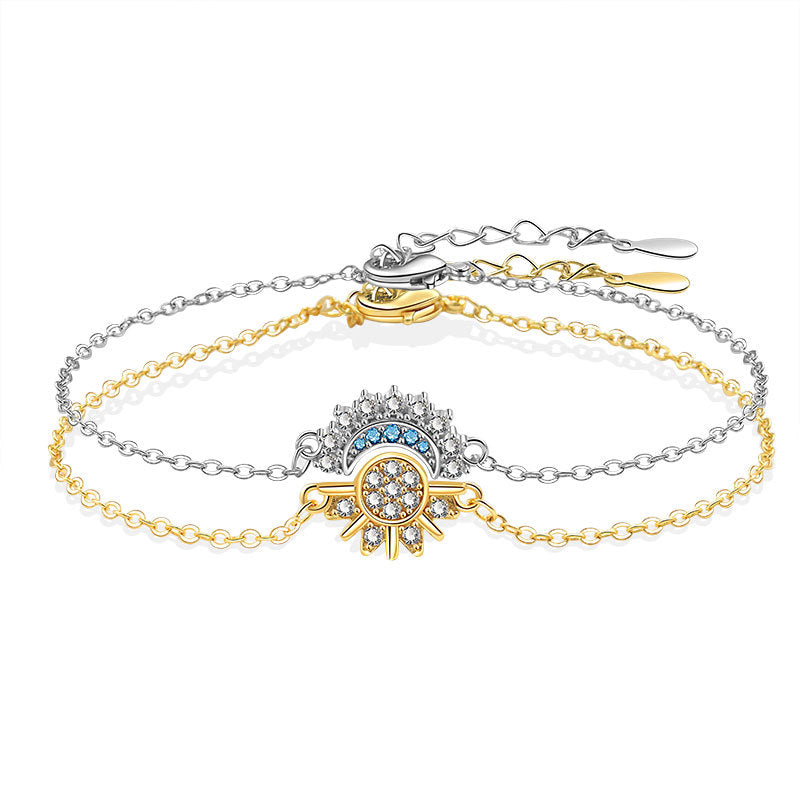 Set van 2 -✨ Elegante zon- en maanarmbanden voor dames🌙