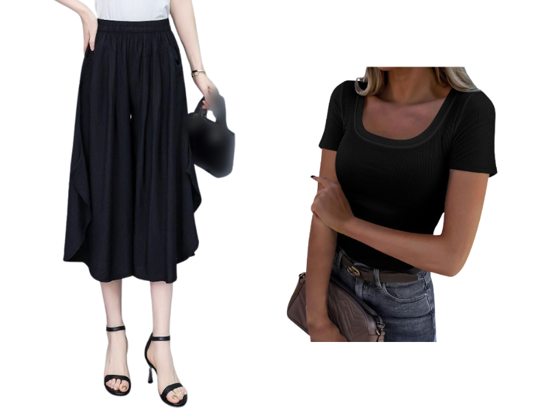 ⏰ 50% KORTING 🌬️ Luchtige capribroek, elastische taille & slankmakende snit