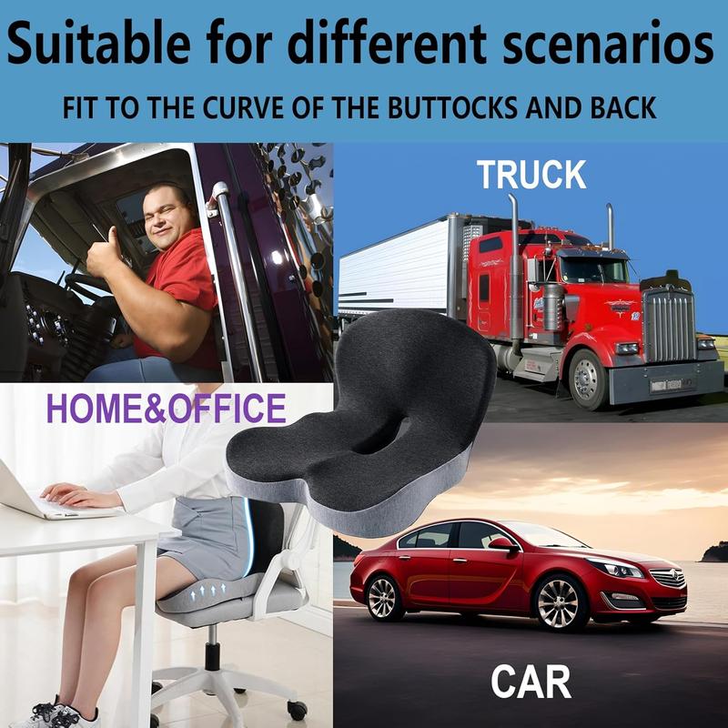 💎 50% KORTING! 💎 Antislip zitkussen van traagschuim – verlicht ischiasklachten, ademend gaas en universeel geschikt voor in de auto, op kantoor en in de rolstoel