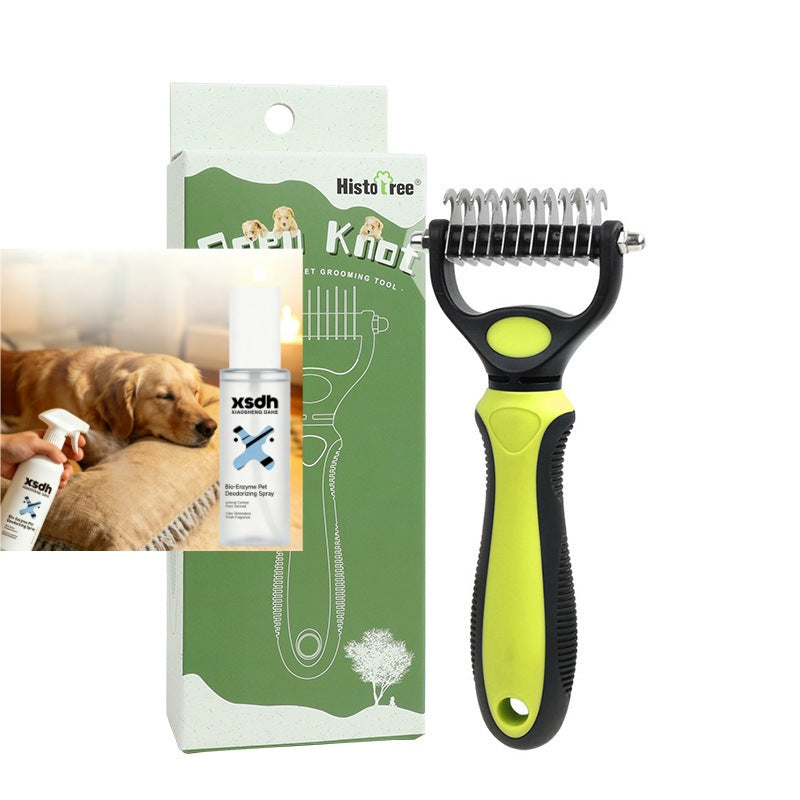 🐾 Verzorgende huisdierborstel voor honden en katten – Voor een nette en verzorgde vacht 🌿