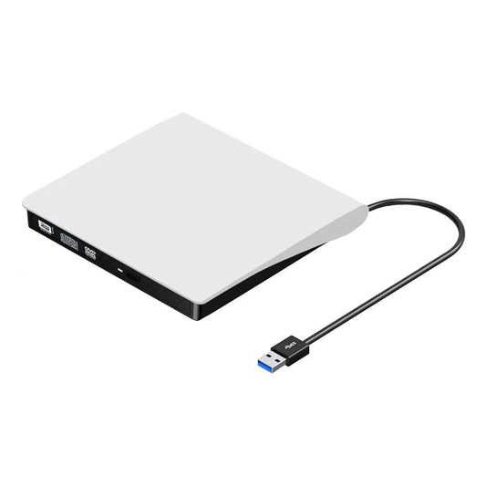 Extern CD/DVD-drive behuizing met USB 3.0 & RGB-verlichting – Multifunctioneel & Draadloos netjes! 💻✨