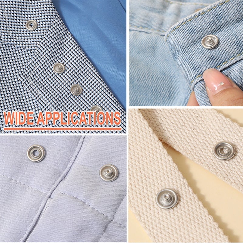 2025 Hot Sale🔥Metalen drukknopen met bevestigingstang gereedschapsset