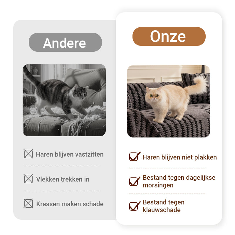 🛋️🧸 Zachte, antislip bankhoezen van pluche - Huidvriendelijk, huisdiervriendelijk en onderhoudsvriendelijk (verschillende maten en kleuren)!