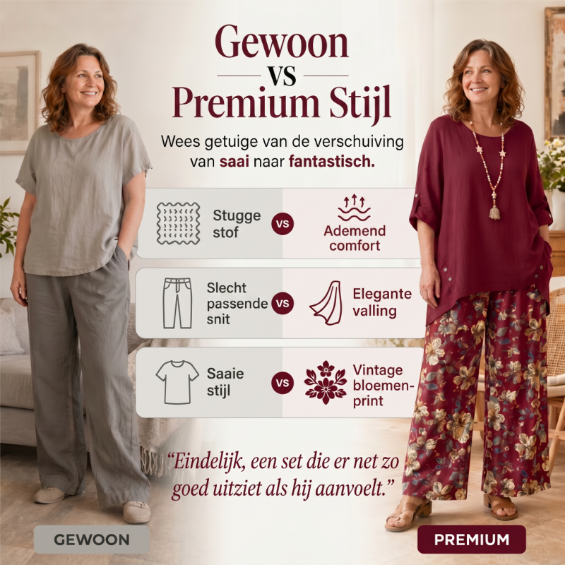 50K+ VERKOCHT – Boho Zomerset 2-delig – Licht & Ademend