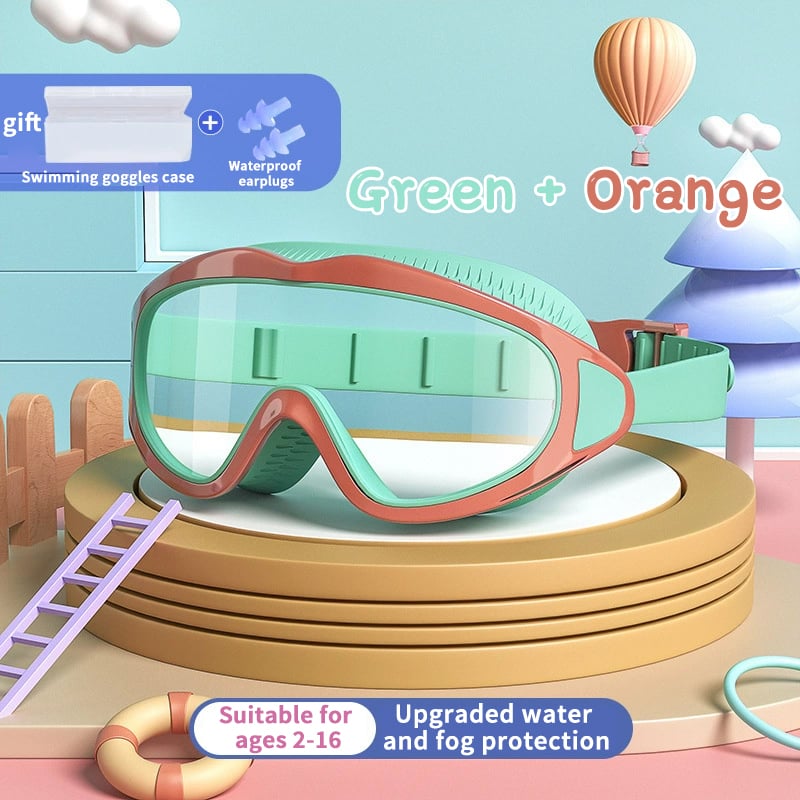 🍹2025 Grote Uitverkoop 50% KORTING☀️ HD Kinderzwembril met Groot Frame, Waterdicht en Anti-Fog