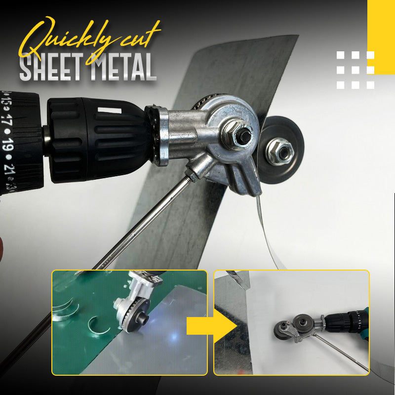 📢📢50% OFF !! ⏰Electric Drill Plate Cutter – Precise, Light, Safe Metal Gear Cutter for Daily Use ✂️✨🎯