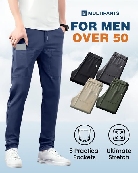 👖🔥 50% korting! MultiPants – 💪 duurzaam, 📦 meerdere zakken, 🤸 hoge stretch – perfect voor werk & vrije tijd!