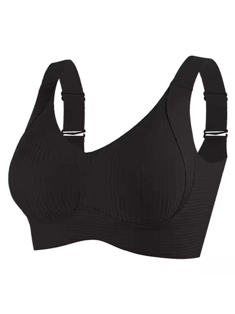 🎁Koop 1, krijg 3 pakketten💕Dames rib-kousen beha push-up draadloos & verstelbaar🌸
