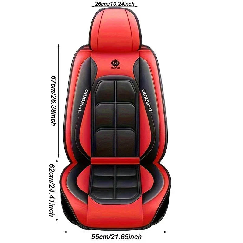 🔥2026 Hot Sale 50% KORTING 🔥Premium lederen stoelhoezen voor de voorstoelen – Universeel geschikt voor sedans, SUV's en vrachtwagens