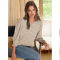 🔥Uitverkoop 50% KORTING💝✨Damesblouse met 3/4 mouwen en gesmokte manchetten