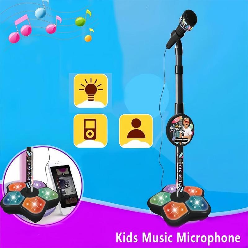🎤 Kinder Karaoke Microfoon met Licht – Muzikaal Speelgoed & Zingmachine | Perfect Verjaardags- & Kerstcadeau 🎁✨