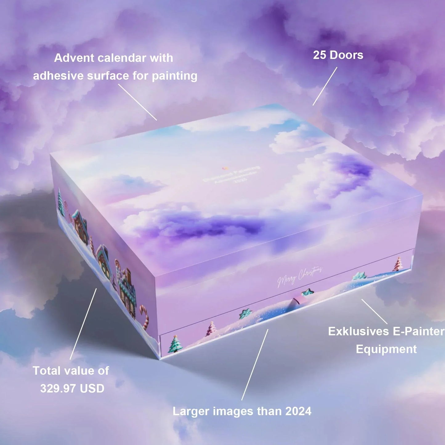 🔥Laatste dag 30% KORTING💎🎄2025 XXL Diamantschilderij Adventskalender