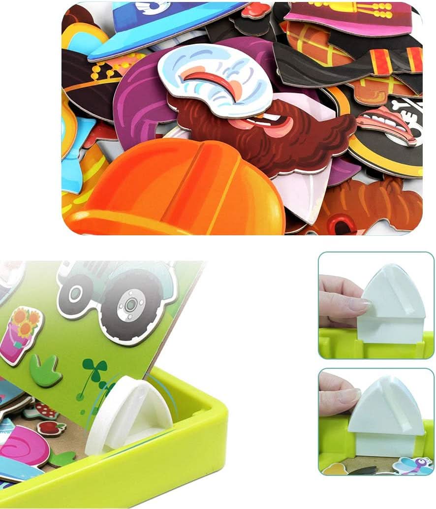 🔥Magnetische puzzels Face Dress Up Reisspel Dubbelzijdig Educatief leerspeelgoed voor kleuter