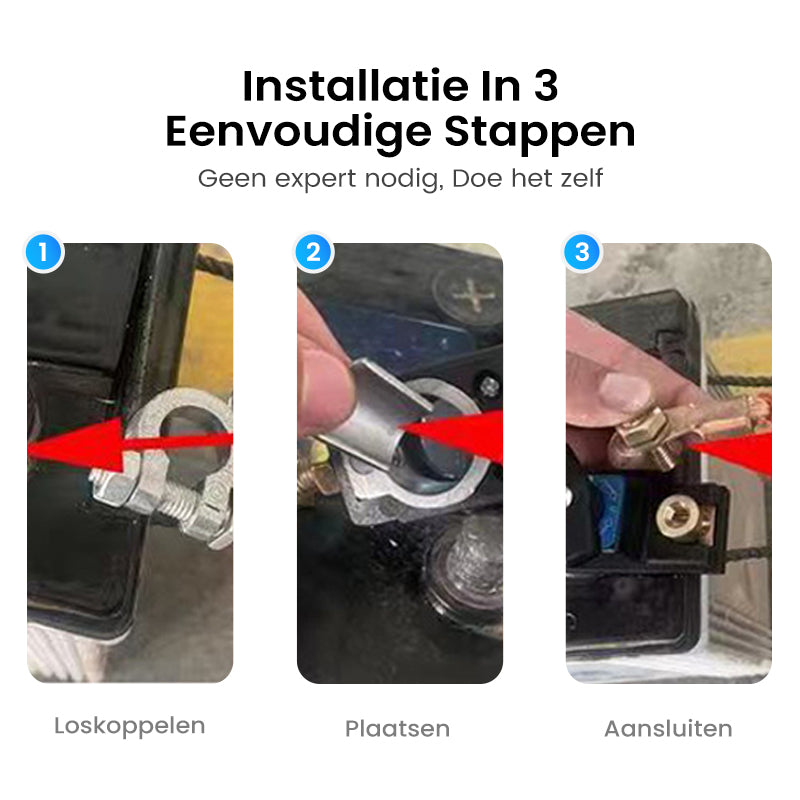 🔋🚗 12V/24V Accu Uitschakelaar voor Voertuigen – Dual Voltage, 250A, Verhoogde Veiligheid & Eenvoudige Installatie!