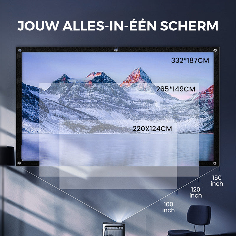 ❄️Zomerfresh 50% Korting!📱Draagbare Projector 4K Lichtdicht Kamerscherm