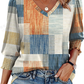 🔥Uitverkoop 50% KORTING💝✨Damesblouse met 3/4 mouwen en gesmokte manchetten