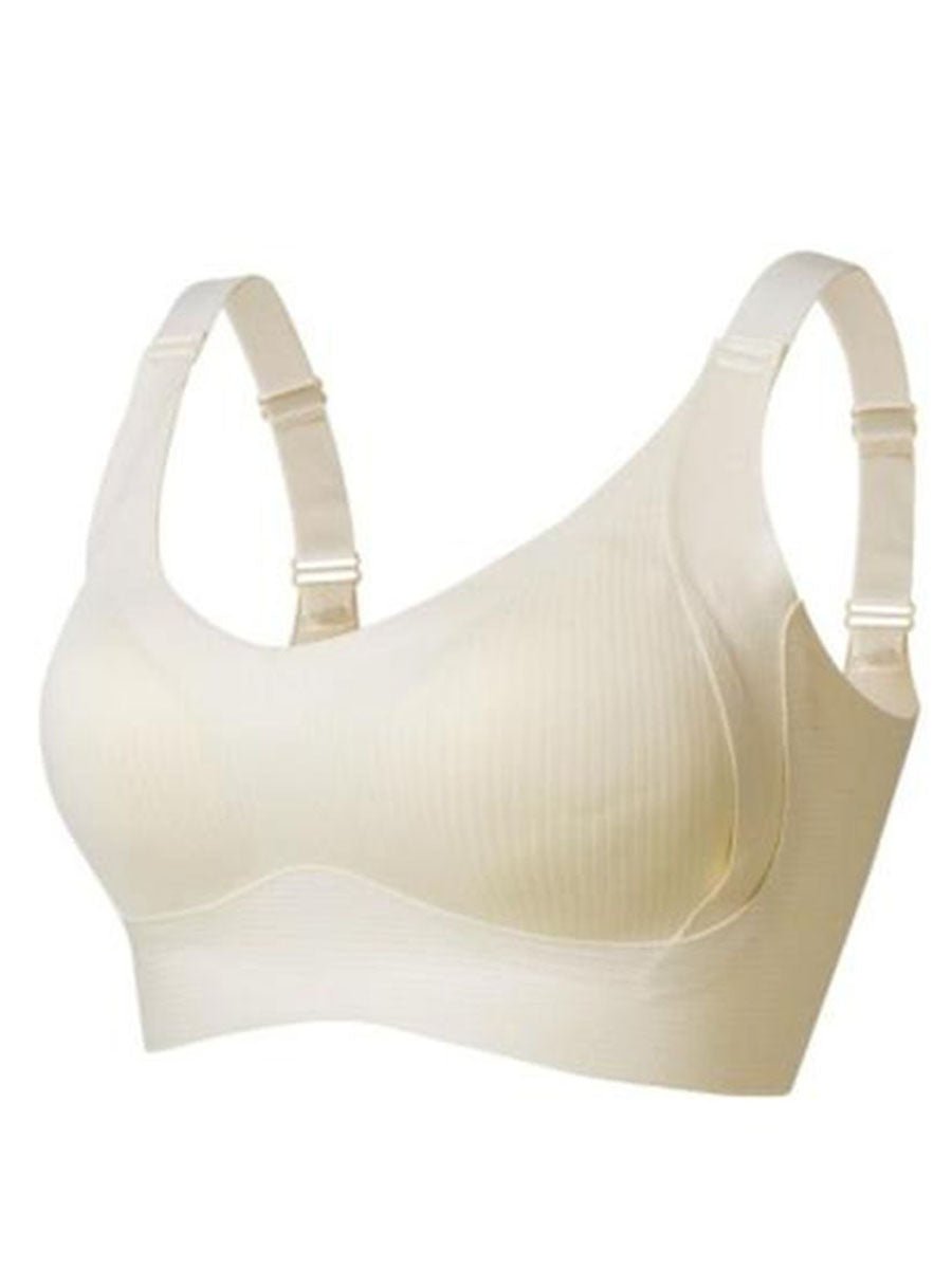 🎁Koop 1, krijg 3 pakketten💕Dames rib-kousen beha push-up draadloos & verstelbaar🌸