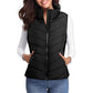 ⏰Hot Sale-Puffer Vest Vrouwen Mouwloze Zip Up Bovenkleding