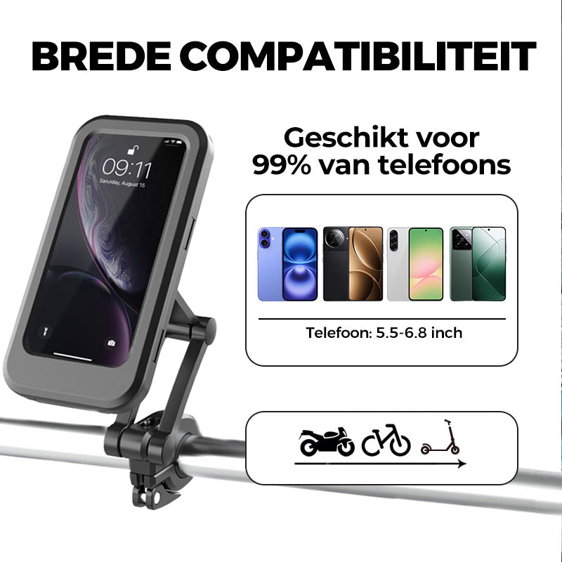 ⏳Beperkte tijd 50% korting💥Universele Waterdichte Telefoonhouder voor Fiets en Motor