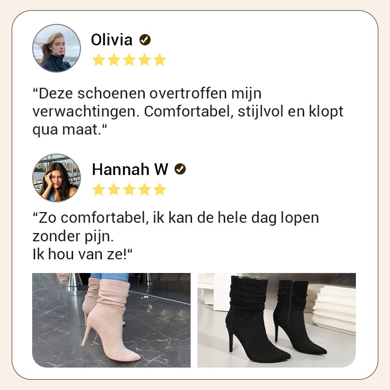 💖 Nieuwe Collectie 2025 💖 Elegante Hoge Hak Puntige Laarzen