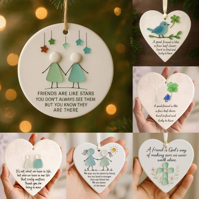 🎁💝 Hartvormig Vriendschapsdecoratie - Gevormd door de Natuur & Handgemaakt