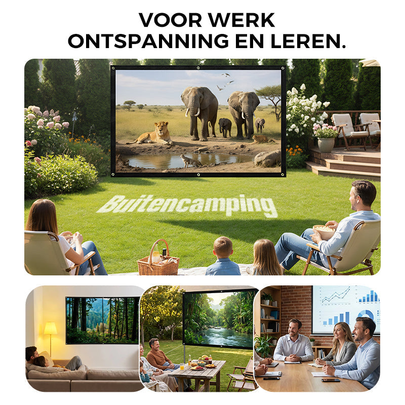 ❄️Zomerfresh 50% Korting!📱Draagbare Projector 4K Lichtdicht Kamerscherm
