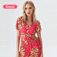 🌸Uitverkoop 57% korting🔥Casual Bloemen Polka Dot Pocket Rompers