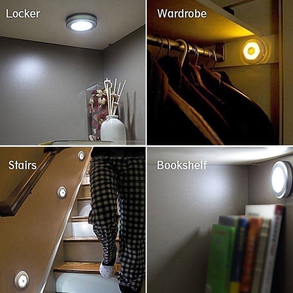 ❄️Zomerfresh 50% Korting!💡Oplaadbare LED Bewegingssensor Lamp – Draadloze Nachtlamp voor Trap, Gang, Kast & Slaapkamer