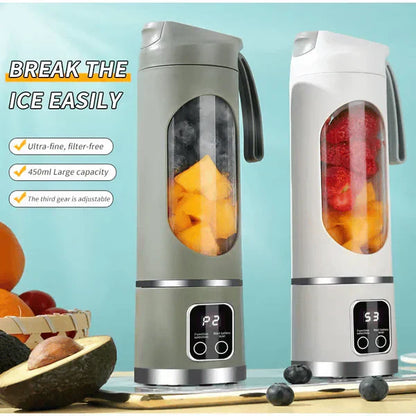🍊 Verse Smoothies Overal! Draagbare Snoerloze Blender met Power Display