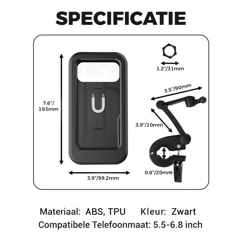 ⏳Beperkte tijd 50% korting💥Universele Waterdichte Telefoonhouder voor Fiets en Motor