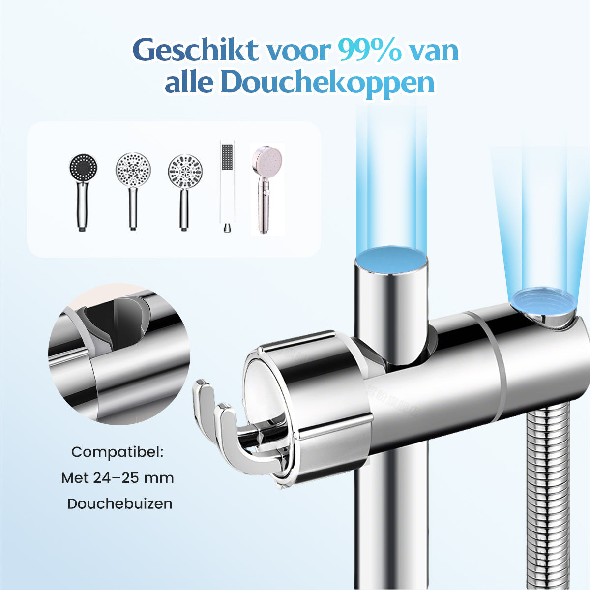 🚿🔩 Handdouchehouder – stevig & boorvrij 🛠️