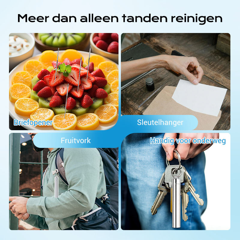 0,1 mm ultrafijne punt voor nauwkeurig flossen✨