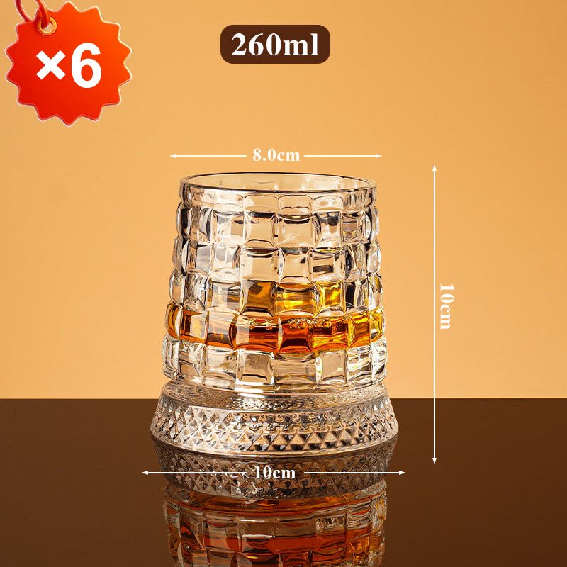 ✨ Luxe Draaiend Drinkglas – Het Perfecte Cadeau voor Whisky Liefhebbers 🥃