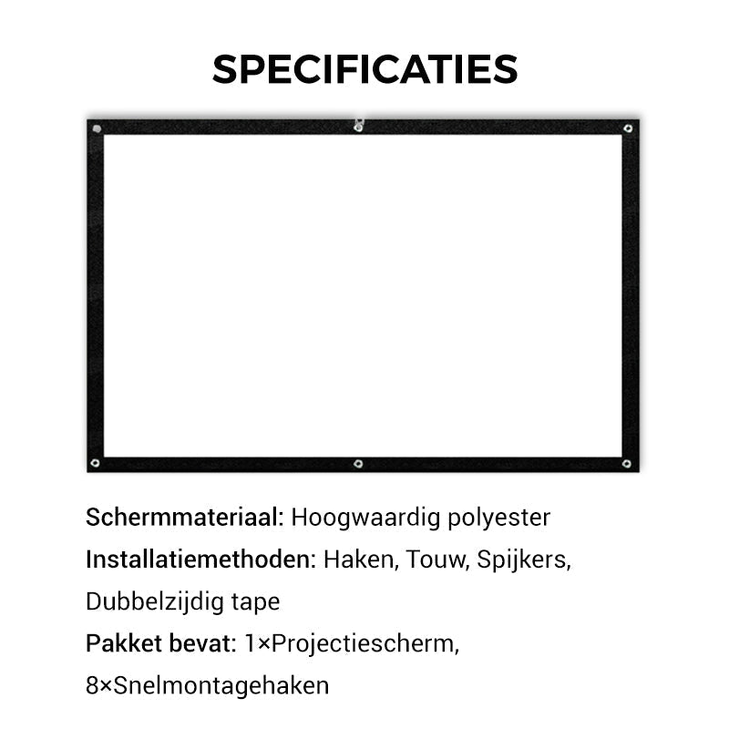 ❄️Zomerfresh 50% Korting!📱Draagbare Projector 4K Lichtdicht Kamerscherm
