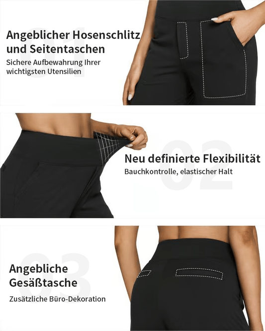 🎁Koop 2 stuks en krijg gratis verzending🔥 Loszittende high-waist business casual broeken en yogabroeken
