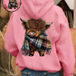 🐮 50% KORTING!!🎁Schattige Highland Cow warme hoodie met fleece voering