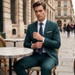 ✨👔60% KORTING + GRATIS VERZENDING 💼Tweedelig herenpak in moderne pasvorm – ademend, kreukvrij en professionele stijl ✨