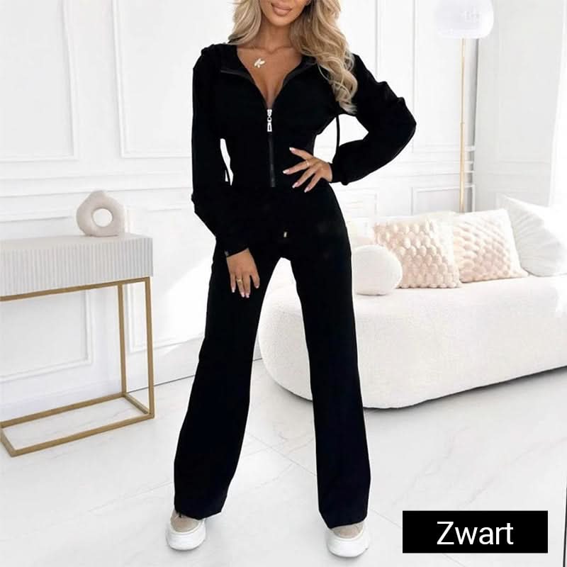 ✨Dames Full Zip-Up Hoodie 2-delige trainingspakset