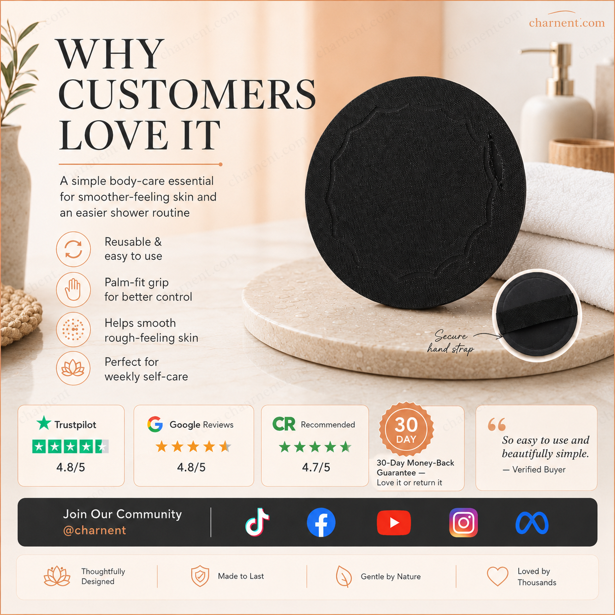🧖‍♀️ Scrub Badhandschoenen – Zachte Exfoliatie voor een Gladde & Verzorgde Huid ✨