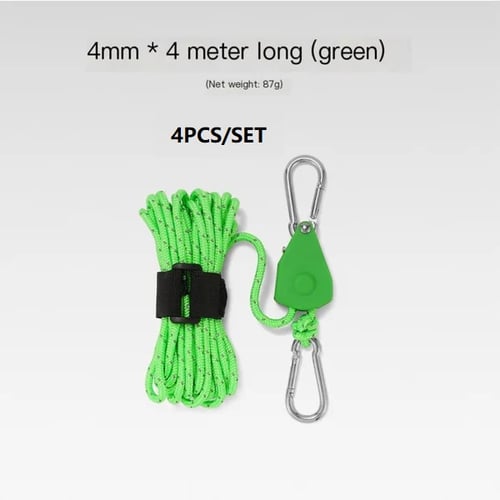 🪢Zeer sterke, draagbare en verstelbare tentharnas met snelkoppeling voor kamperen🌳(4 stuks/set)