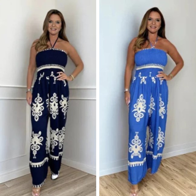 Tube Top Jarretel Jumpsuit