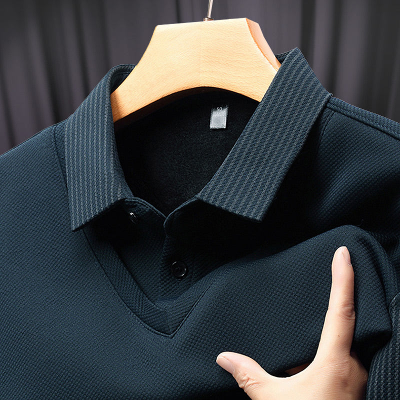 🔥✨Tweedelig gebreid herenhemd met kapel Faux