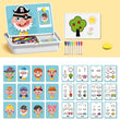 🔥Magnetische puzzels Face Dress Up Reisspel Dubbelzijdig Educatief leerspeelgoed voor kleuter