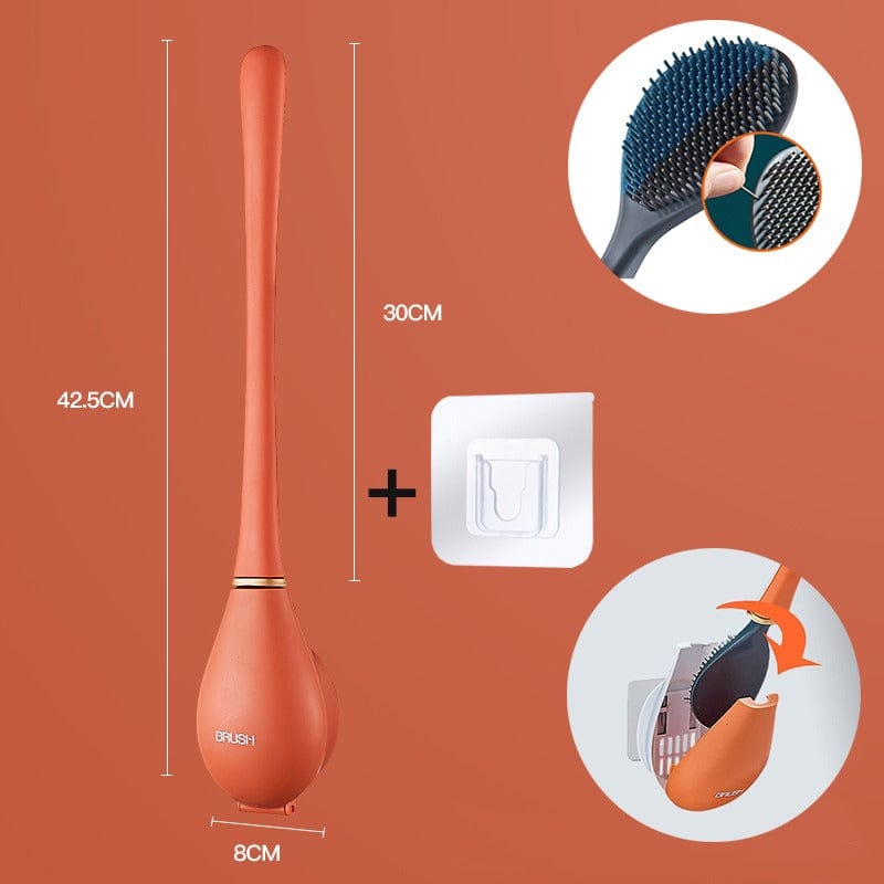 Moderne flexibele siliconen toiletborstel voor thuis