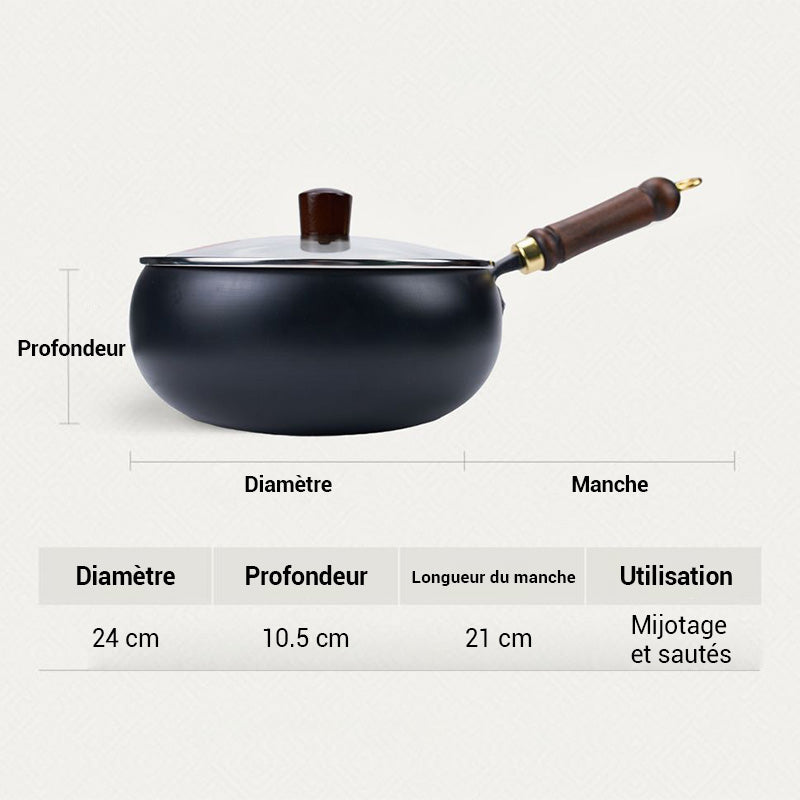 🍳Flash Sale🔥Ultralichte, ongecoate, dikke gietijzeren antiaanbakpan