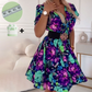 🔥2025 Hot Sale🔥Mini jurk met bloemenprint en V-hals voor dames