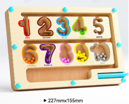 🎁🔥Kerstmis-uitverkoop✨【Curiosity Expedition Play Kit】✨ -🔢🎨Magnetisch kleuren- en cijferdoolhof!🚀