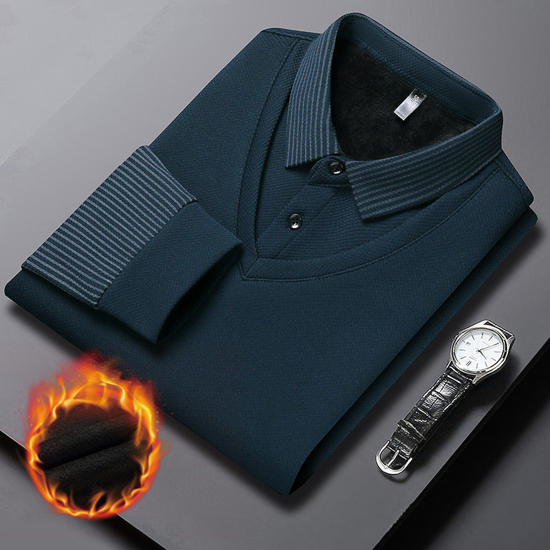 🔥✨Tweedelig gebreid herenhemd met kapel Faux
