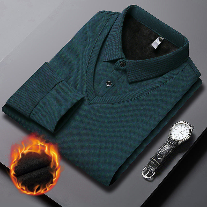 🔥✨Tweedelig gebreid herenhemd met kapel Faux