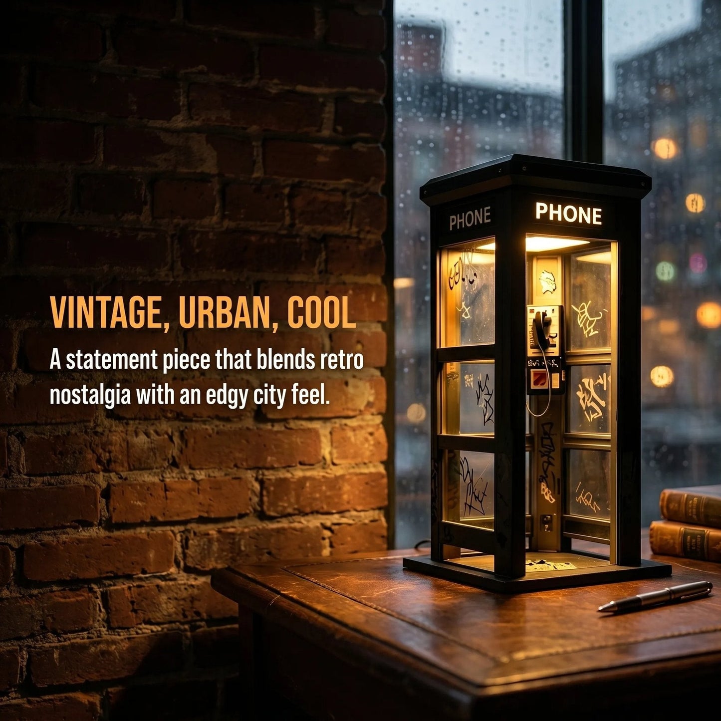 🥳2026 HOT SALE🥳💞✨ Vintage telefooncel-sfeerlamp